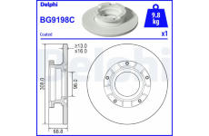 Brzdový kotúč DELPHI BG9198C