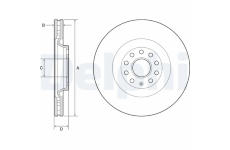 Brzdový kotúč DELPHI BG9202C