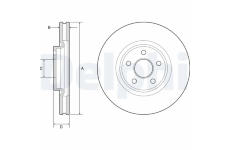 Brzdový kotúč DELPHI BG9203C