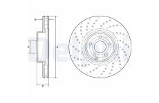 Brzdový kotouč DELPHI BG9216C