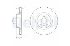 Brzdový kotouč DELPHI BG9220C