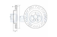 Brzdový kotúč DELPHI BG9223C