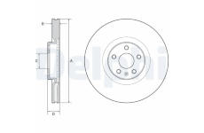 Brzdový kotúč DELPHI BG9231C