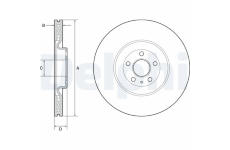 Brzdový kotouč DELPHI BG9233C