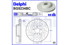 Brzdový kotúč DELPHI BG9234BC