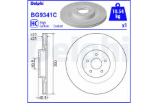 Brzdový kotouč DELPHI BG9341C