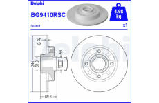 Brzdový kotouč DELPHI BG9410RSC