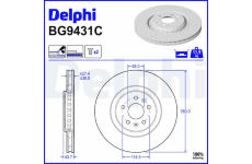 Brzdový kotouč DELPHI BG9431C