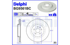Brzdový kotouč DELPHI BG9561BC