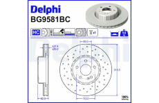 Brzdový kotouč DELPHI BG9581BC