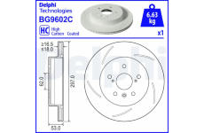 Brzdový kotouč DELPHI BG9602C