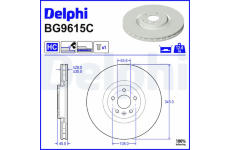 Brzdový kotúč DELPHI BG9651C