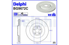 Brzdový kotouč DELPHI BG9672C