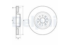 Brzdový kotouč DELPHI BG9952