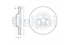 Brzdový kotúč DELPHI BG9955