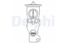 Expanzní ventil, klimatizace DELPHI CB1018V