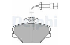 Sada brzdových platničiek kotúčovej brzdy DELPHI LP1027