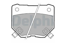 Sada brzdových destiček, kotoučová brzda DELPHI LP1057