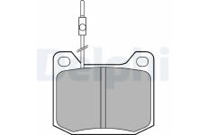 Sada brzdových destiček, kotoučová brzda DELPHI LP106