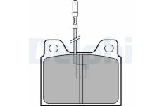 Sada brzdových destiček, kotoučová brzda DELPHI LP107