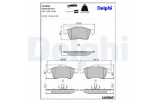 Sada brzdových platničiek kotúčovej brzdy DELPHI LP1092