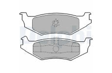 Sada brzdových destiček, kotoučová brzda DELPHI LP1159
