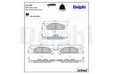 Sada brzdových destiček, kotoučová brzda DELPHI LP1161