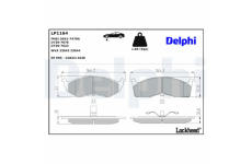 Sada brzdových destiček, kotoučová brzda DELPHI LP1164