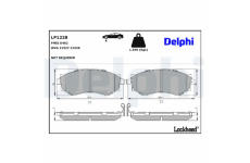 Sada brzdových destiček, kotoučová brzda DELPHI LP1228