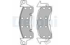 Sada brzdových destiček, kotoučová brzda DELPHI LP1256