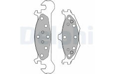 Sada brzdových destiček, kotoučová brzda DELPHI LP1262