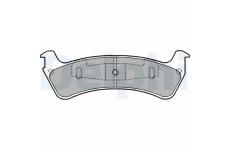 Sada brzdových destiček, parkovací brzda DELPHI LP1283