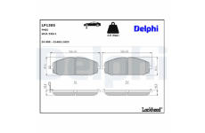 Sada brzdových platničiek kotúčovej brzdy DELPHI LP1305