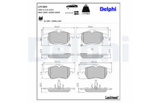 Sada brzdových platničiek kotúčovej brzdy DELPHI LP1309