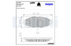 Sada brzdových platničiek, Parkovacia kotúčová brzda DELPHI LP1390
