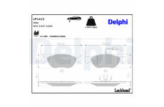 Sada brzdových platničiek kotúčovej brzdy DELPHI LP1413