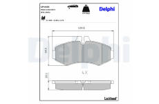 Sada brzdových platničiek kotúčovej brzdy DELPHI LP1425