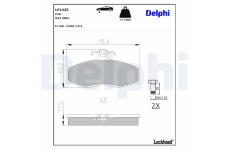 Sada brzdových platničiek kotúčovej brzdy DELPHI LP1429