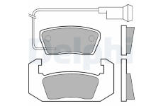 Sada brzdových destiček, kotoučová brzda DELPHI LP143