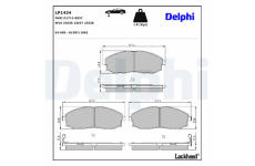 Sada brzdových platničiek, Parkovacia kotúčová brzda DELPHI LP1434
