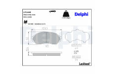 Sada brzdových platničiek kotúčovej brzdy DELPHI LP1440