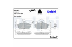 Sada brzdových destiček, kotoučová brzda DELPHI LP1445
