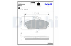 Sada brzdových platničiek kotúčovej brzdy DELPHI LP1450