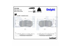 Sada brzdových platničiek kotúčovej brzdy DELPHI LP1456