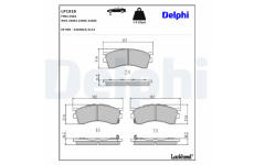 Sada brzdových platničiek kotúčovej brzdy DELPHI LP1518