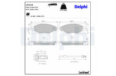 Sada brzdových platničiek kotúčovej brzdy DELPHI LP1519