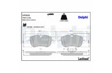 Sada brzdových platničiek kotúčovej brzdy DELPHI LP1521