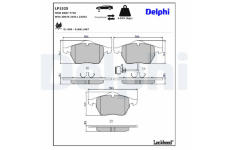 Sada brzdových platničiek kotúčovej brzdy DELPHI LP1525