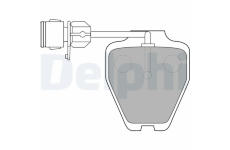 Sada brzdových destiček, kotoučová brzda DELPHI LP1530