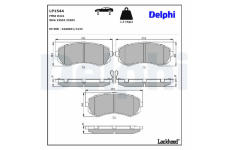 Sada brzdových platničiek kotúčovej brzdy DELPHI LP1544